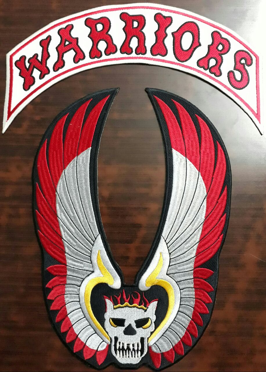 The Warriors Vest Embroidery Patches Set